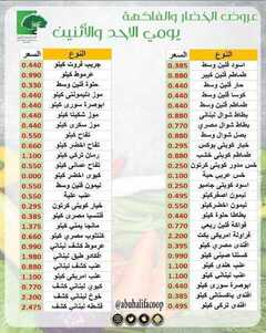 عروض جمعية أبو حليفة التعاونية الكويت الأحد 21 مارس 2021